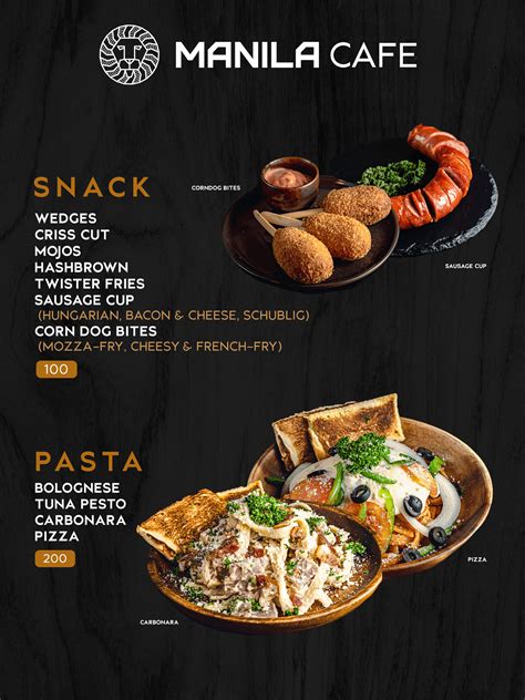 Manila Café Menu .